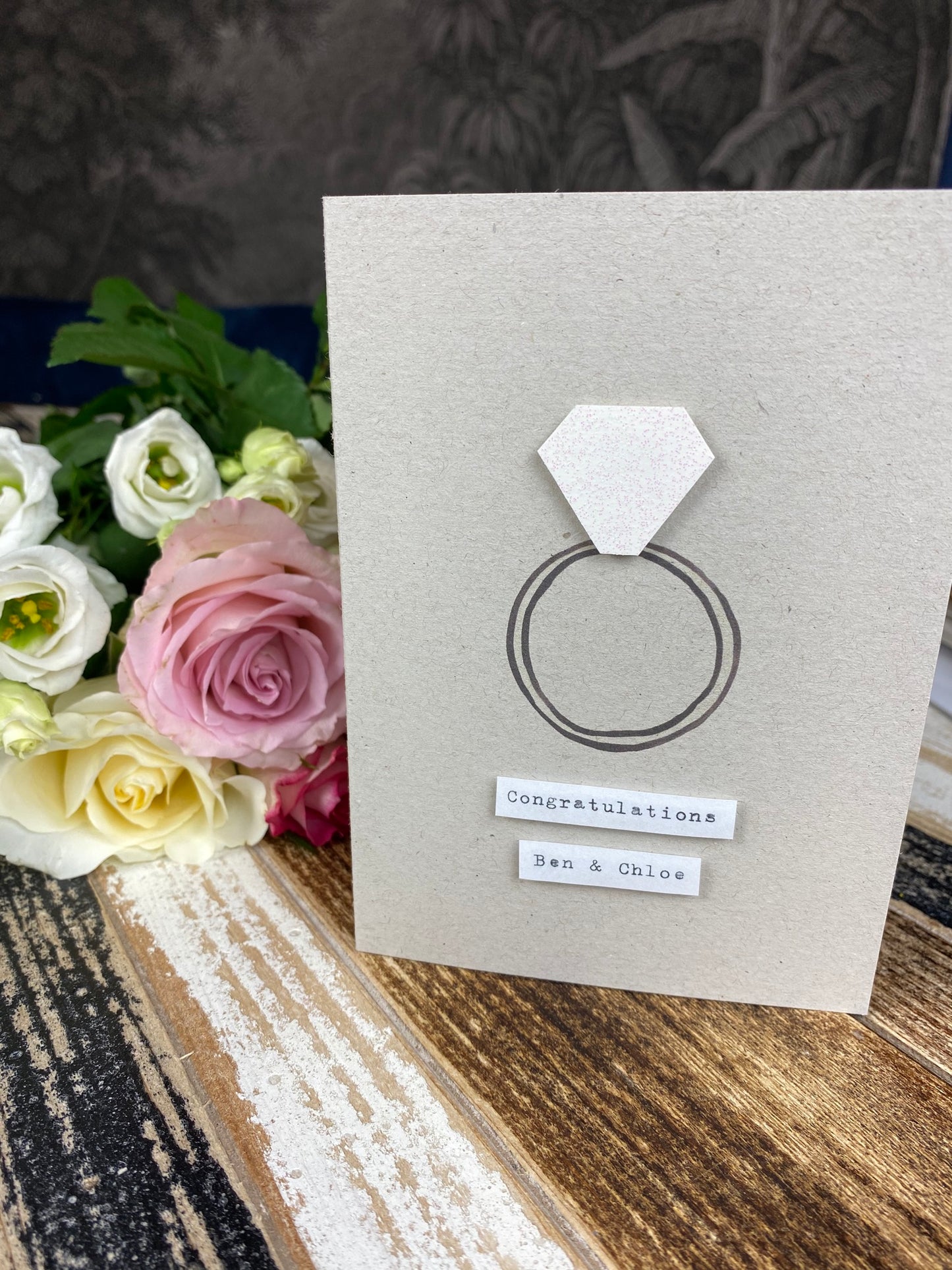 Personalised engagement card