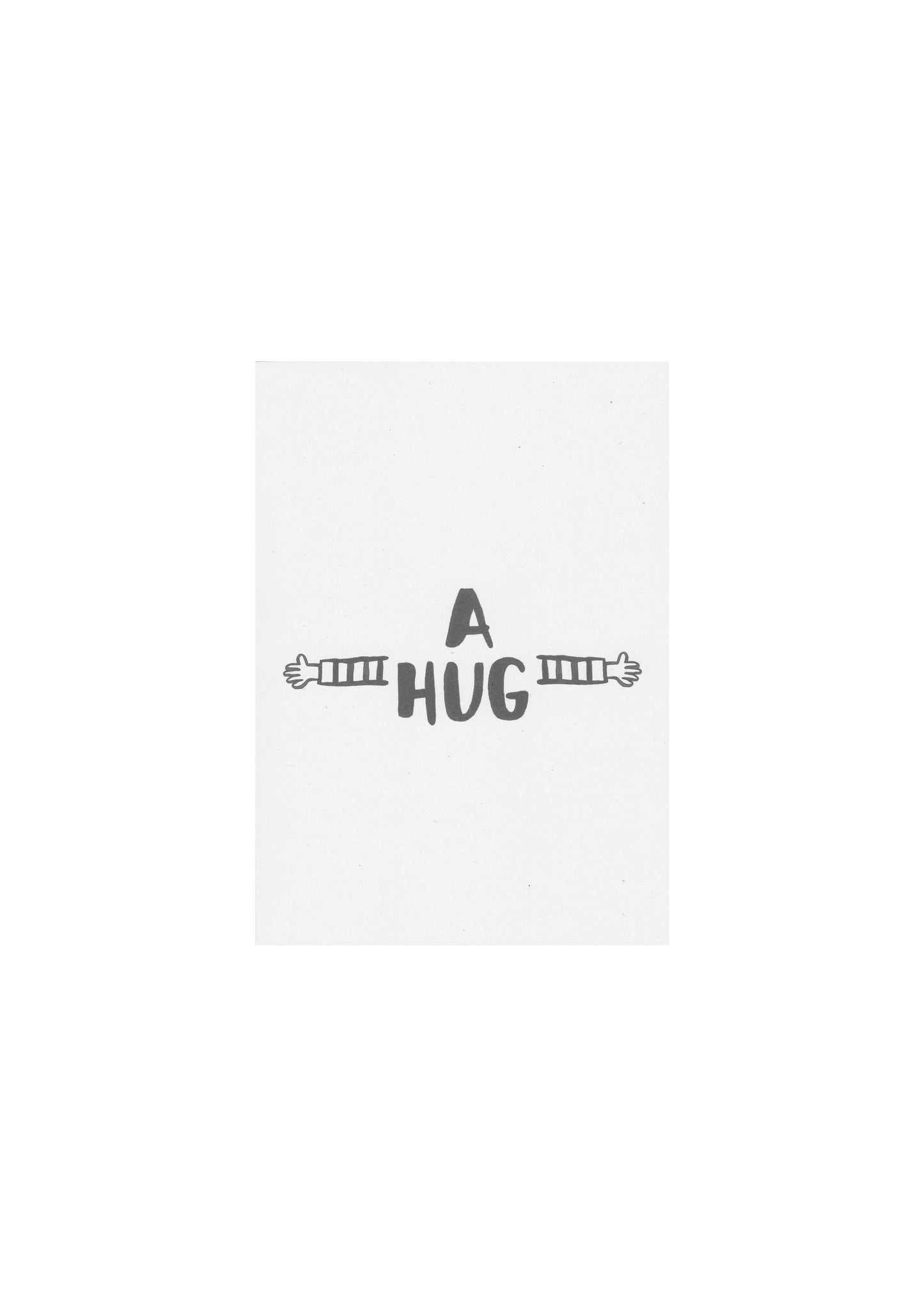 A hug card