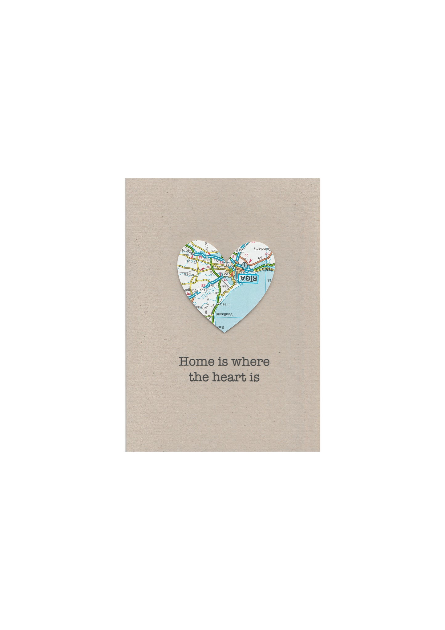 Home is where the heart is card