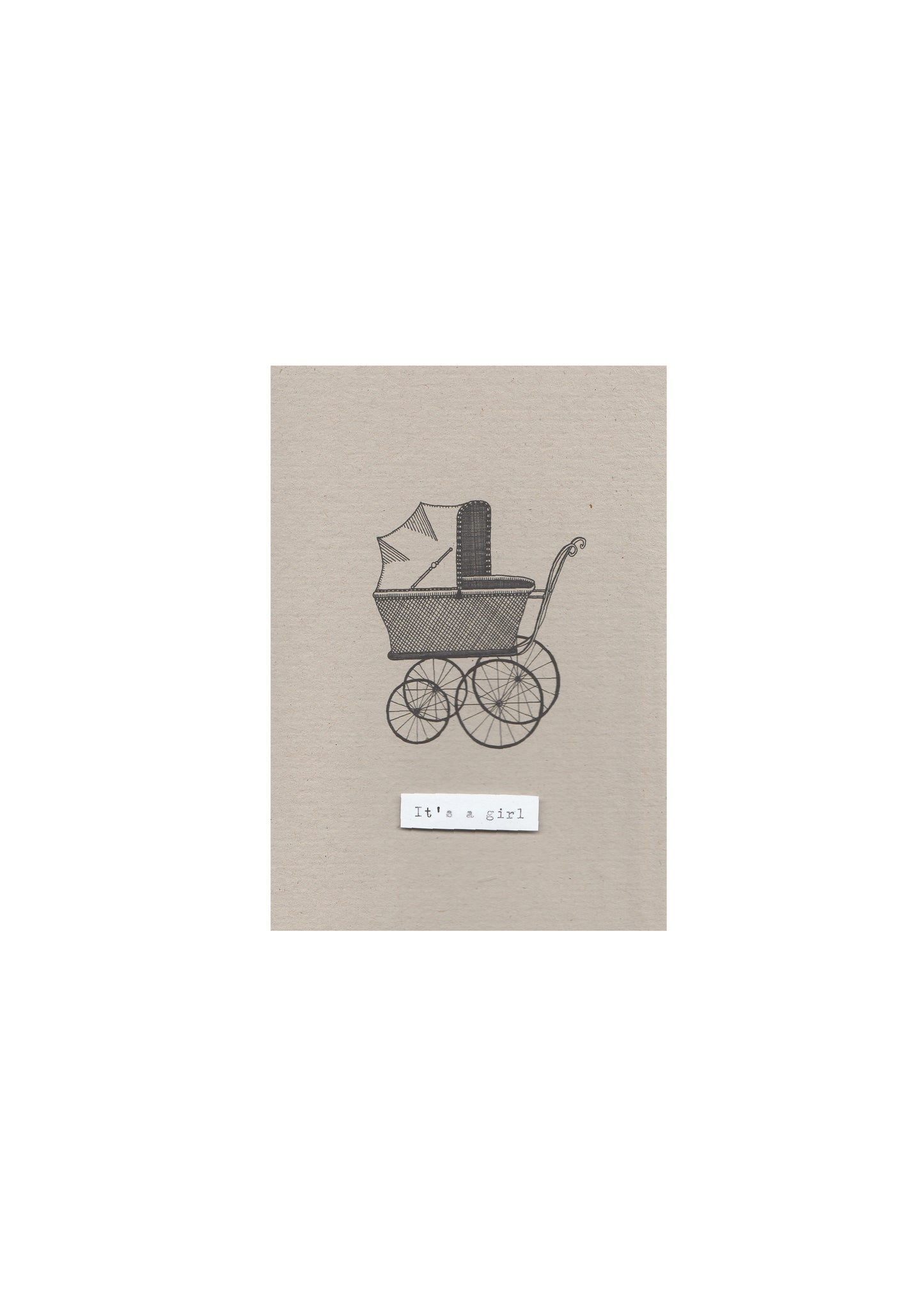 Personalised baby card