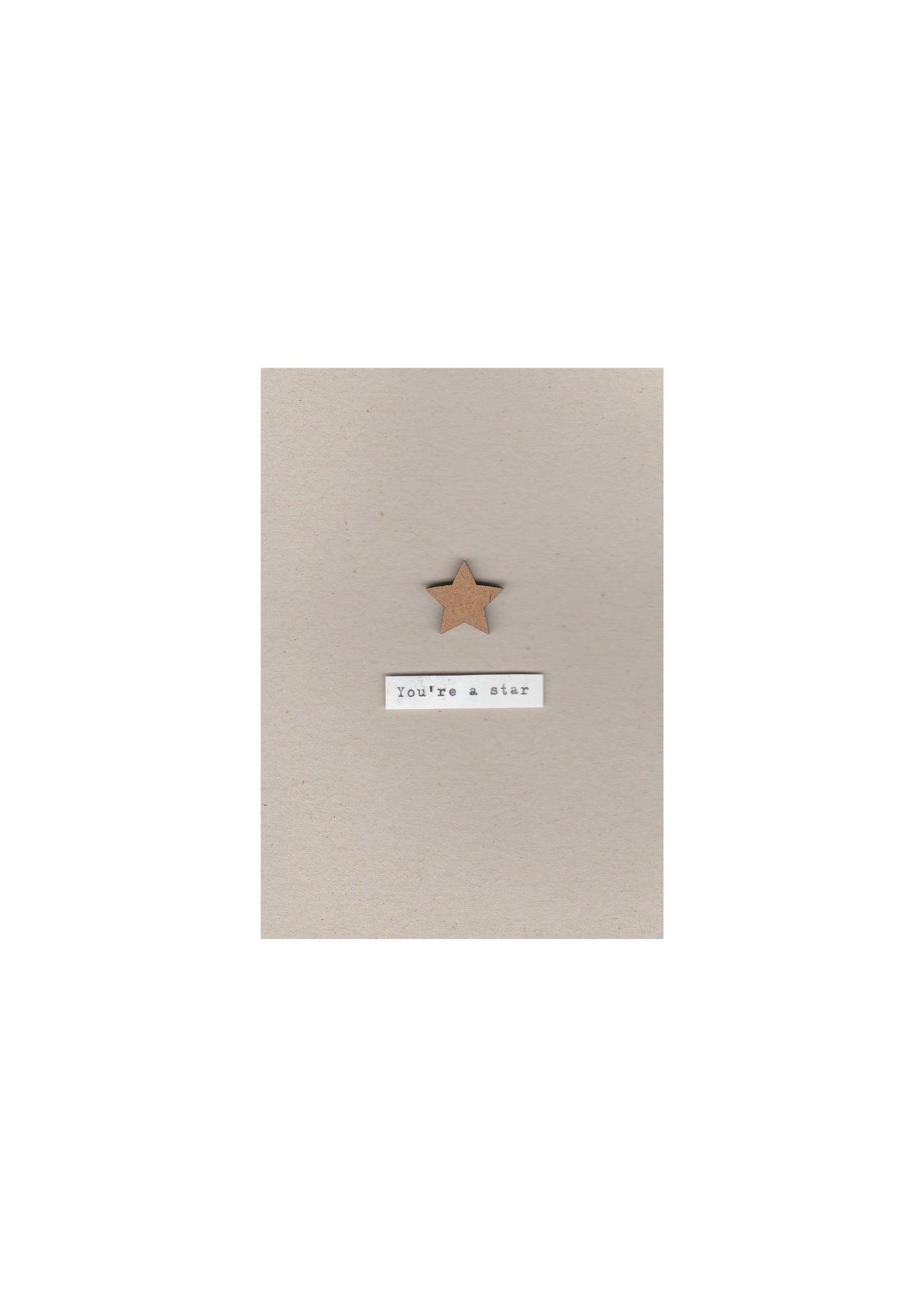 Personalised you're a star card