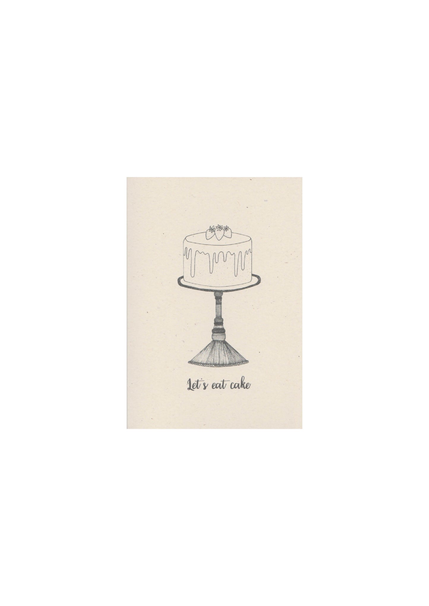 Let's eat cake greeting card