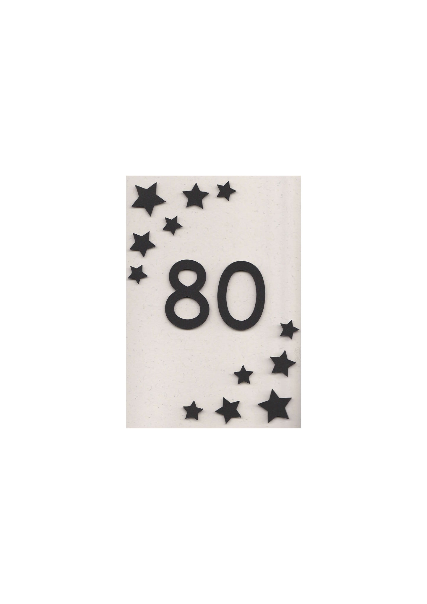 Personalised numerical birthday card