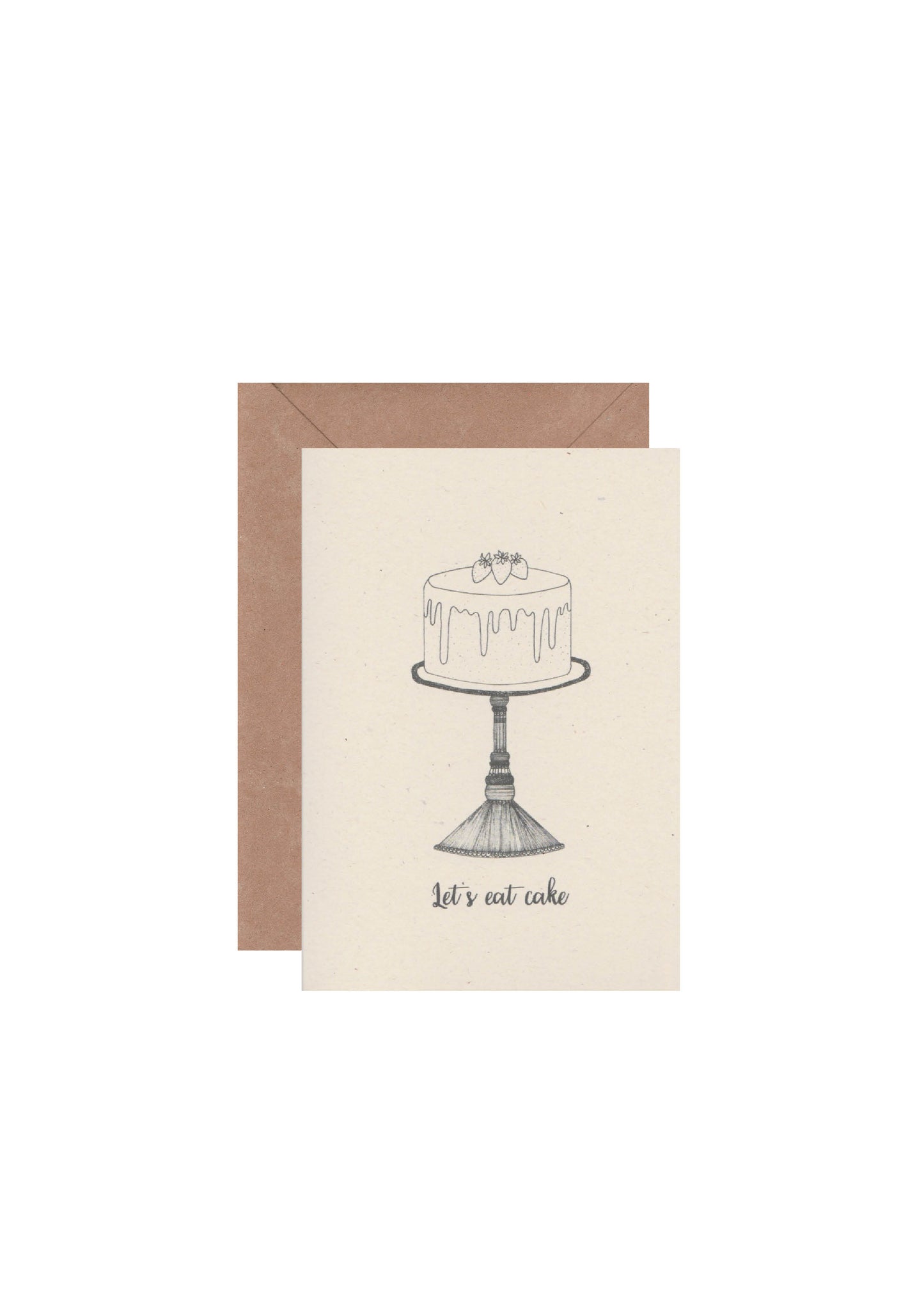 Let's eat cake greeting card