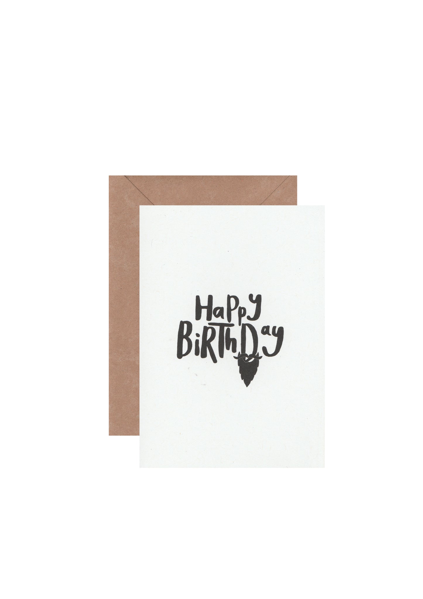 Personalised birthday beard card