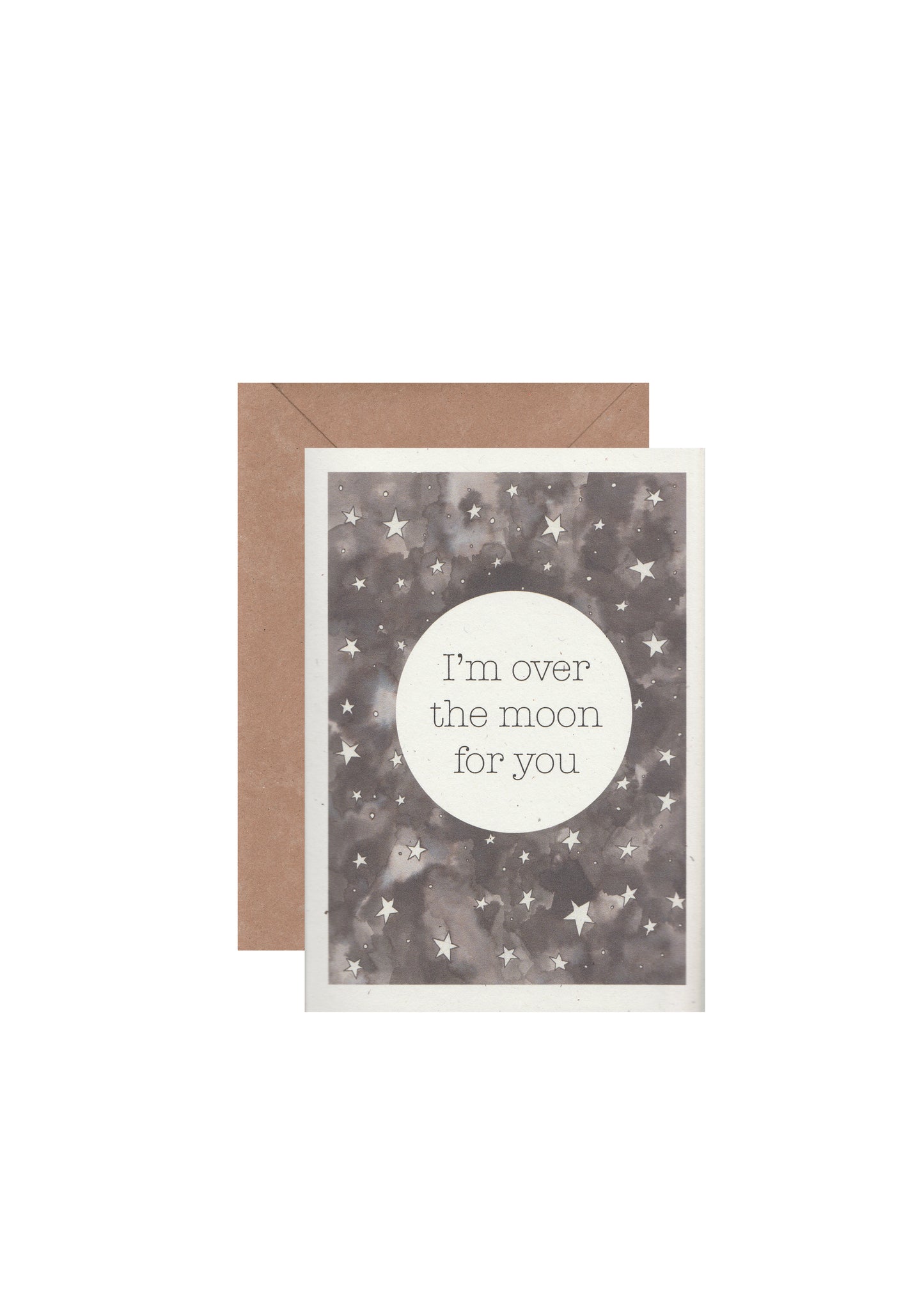 I'm over the moon card