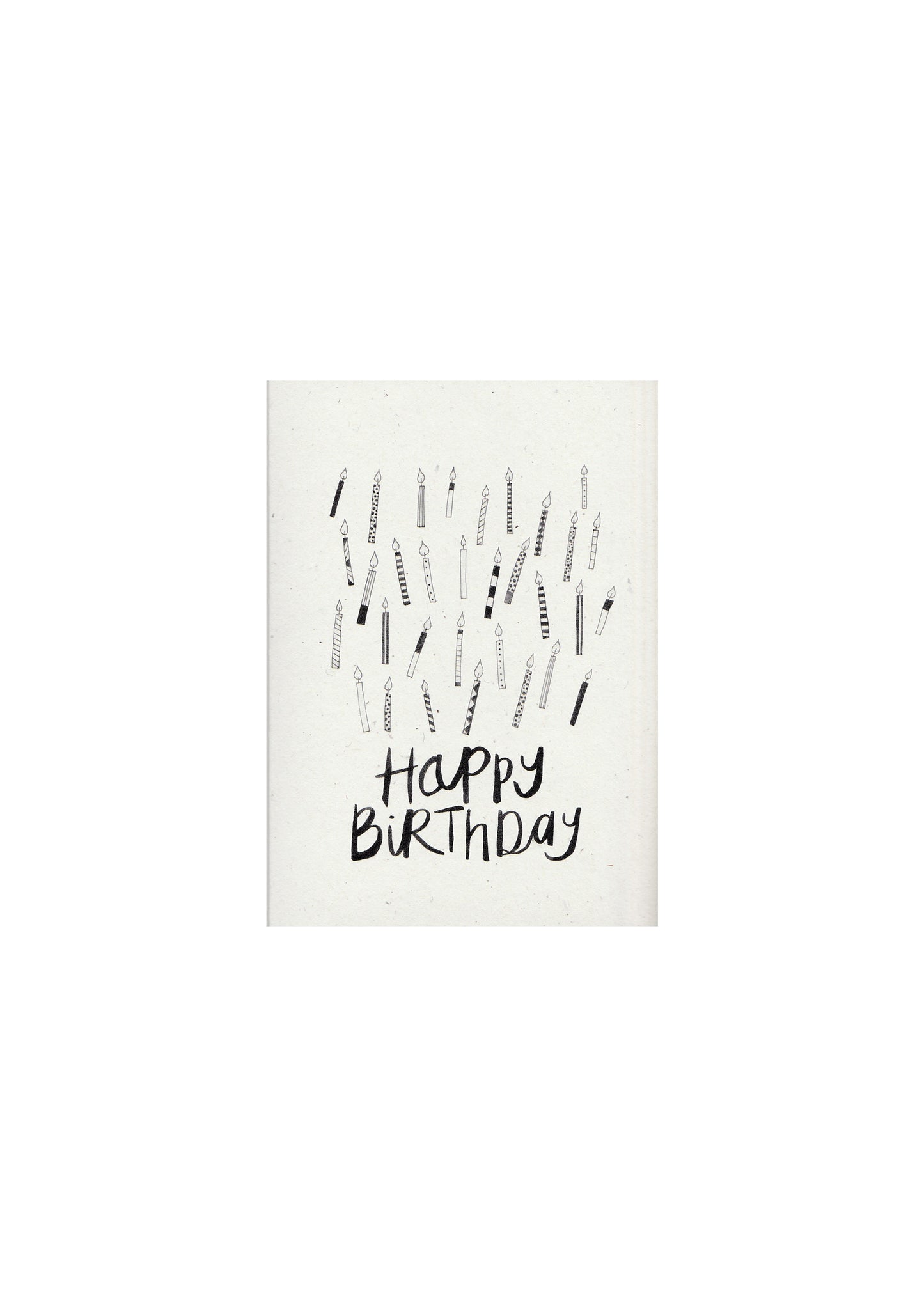 Birthday candles card