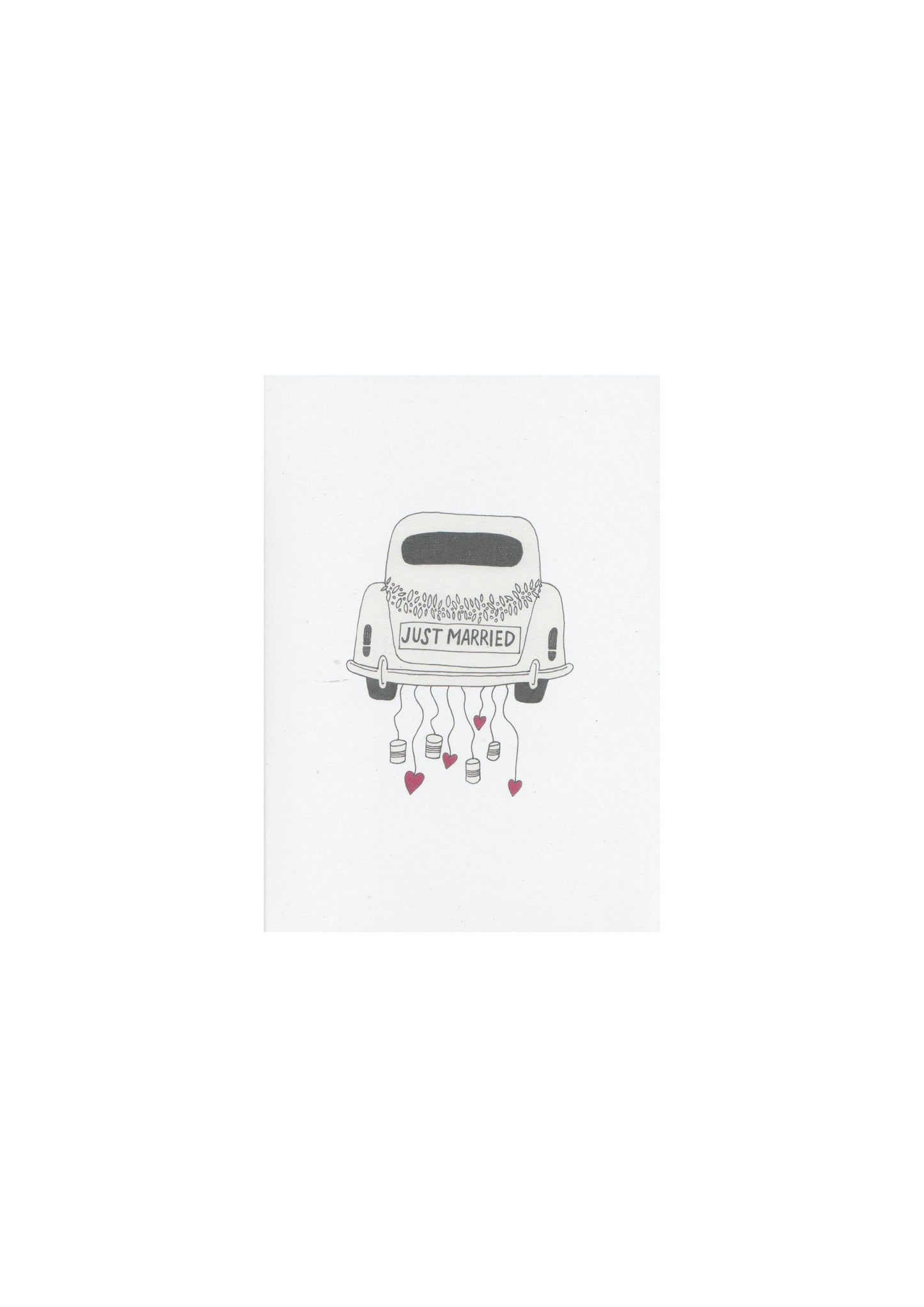 Personalised just married card