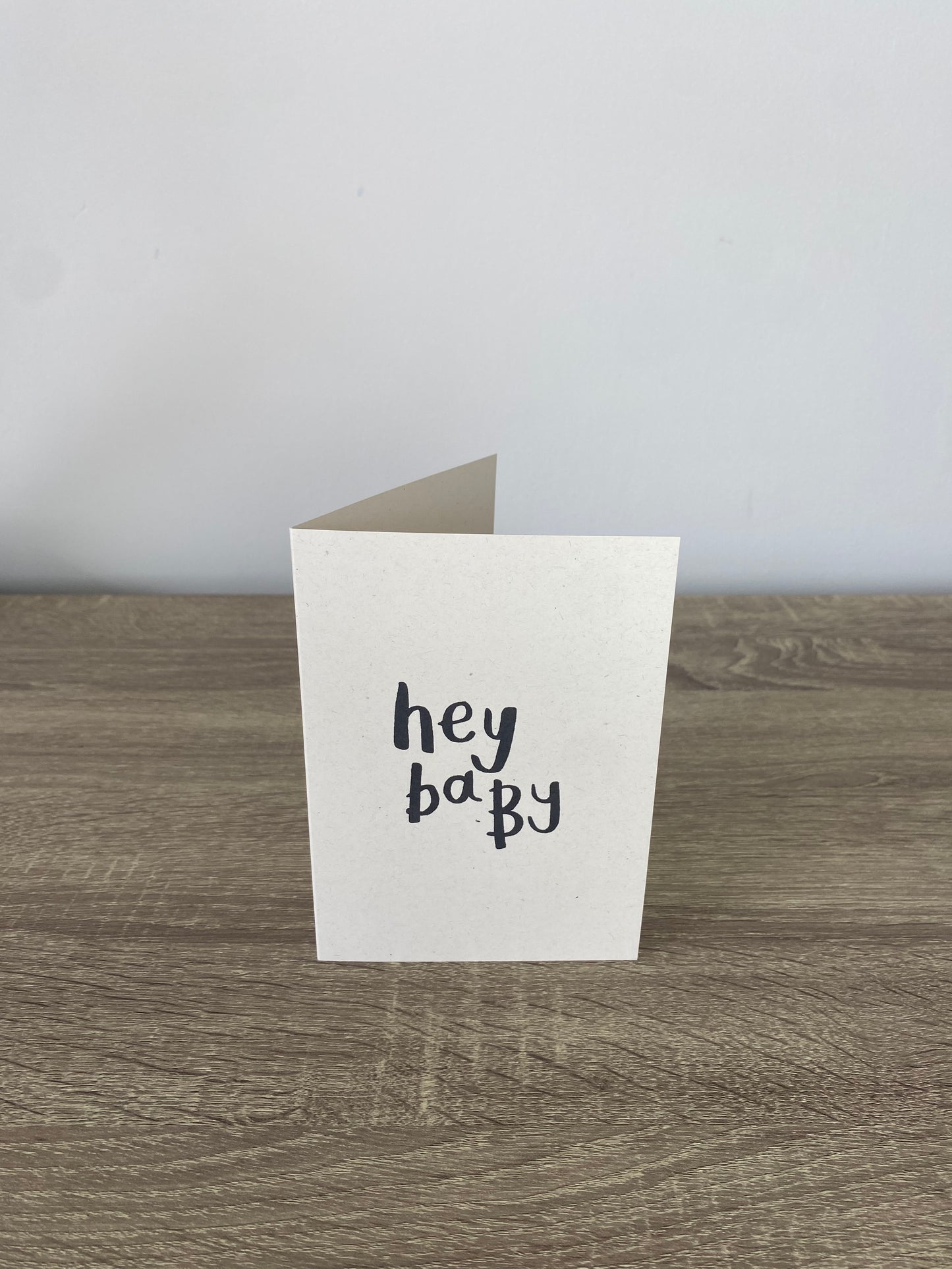 Hey baby greeting card