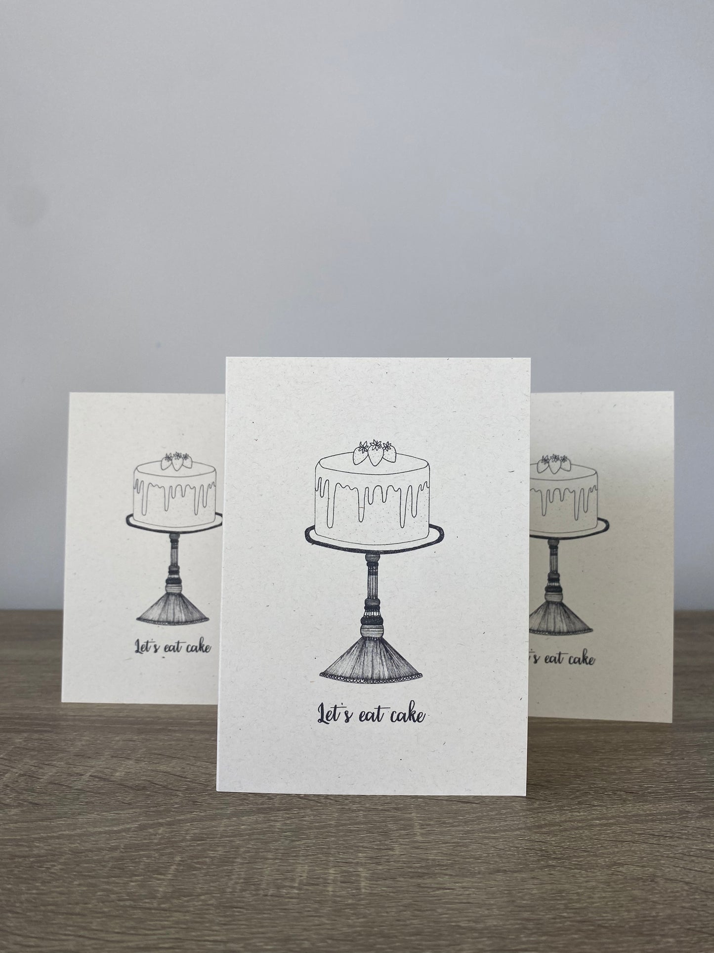 Let's eat cake greeting card