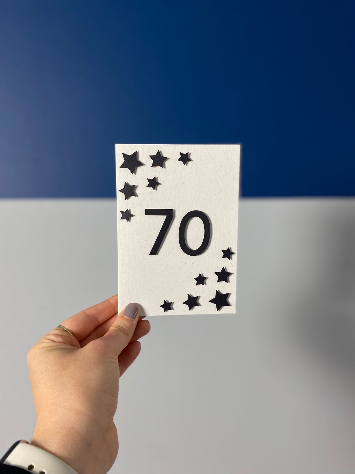 Personalised numerical birthday card