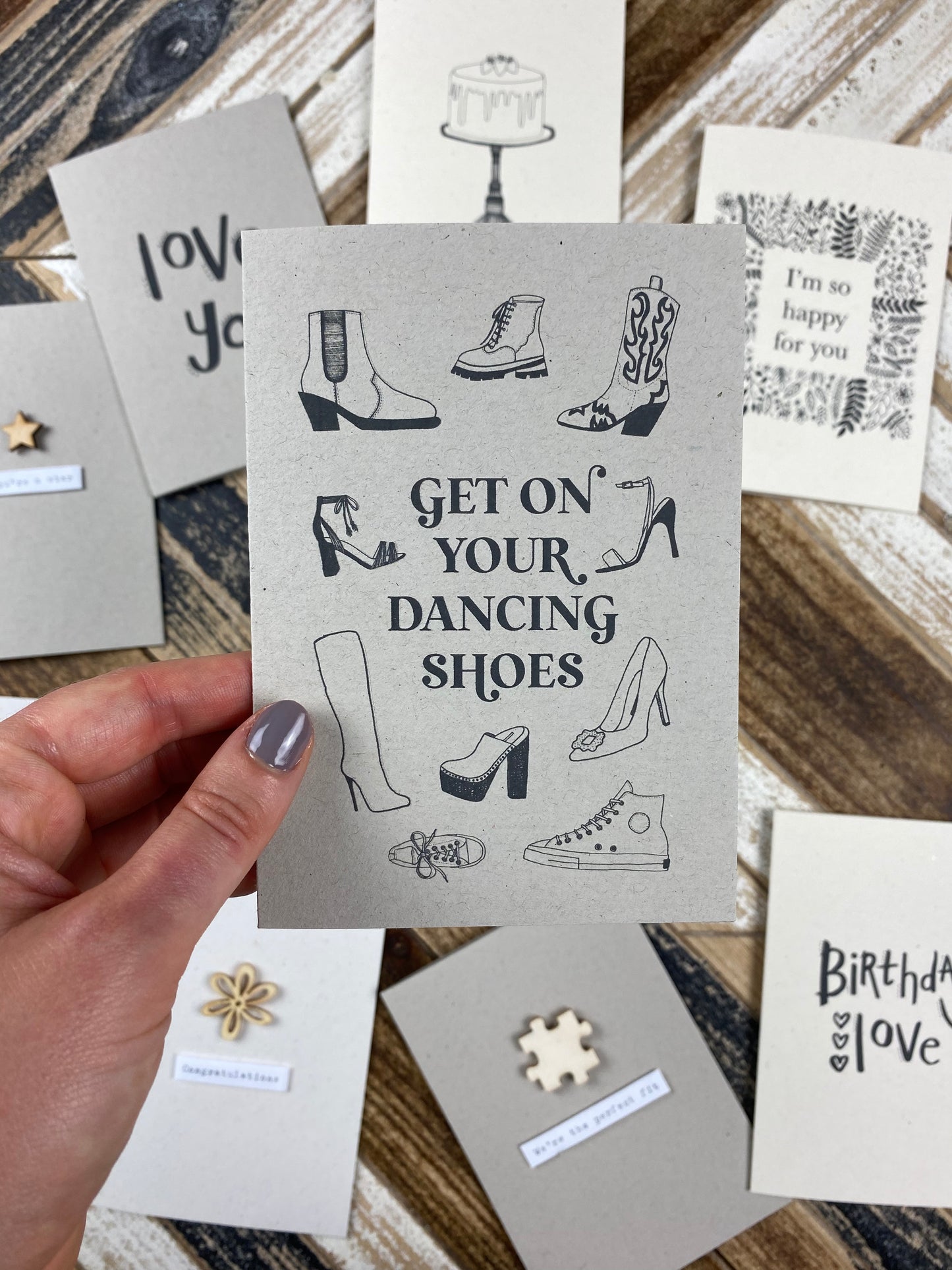 Get on your dancing shoes card