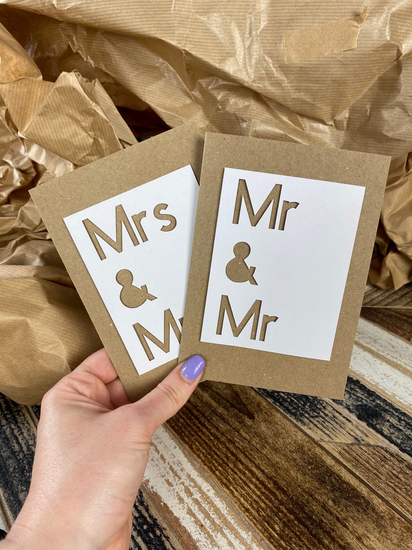 Personalised wedding card