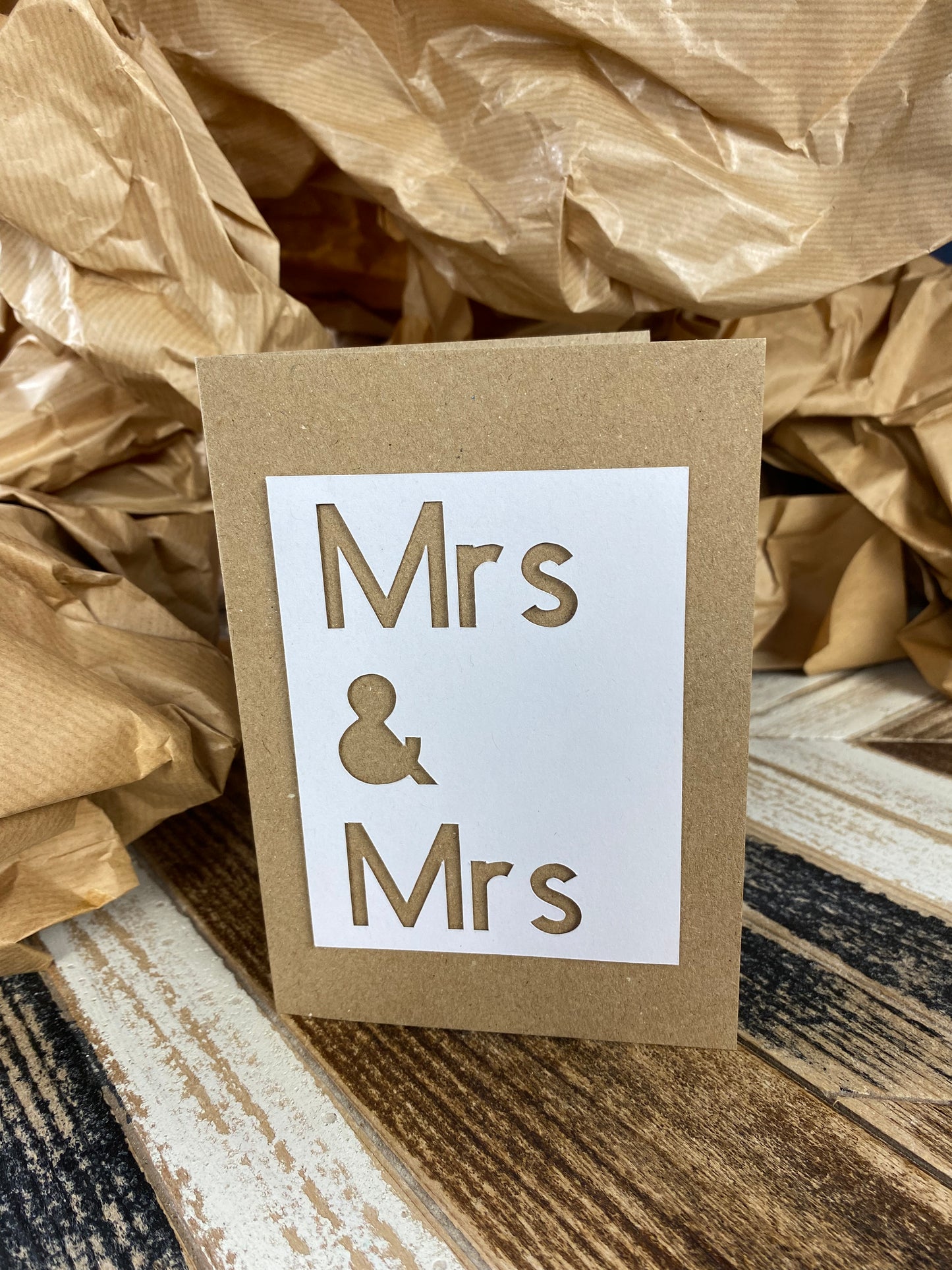 Personalised wedding card