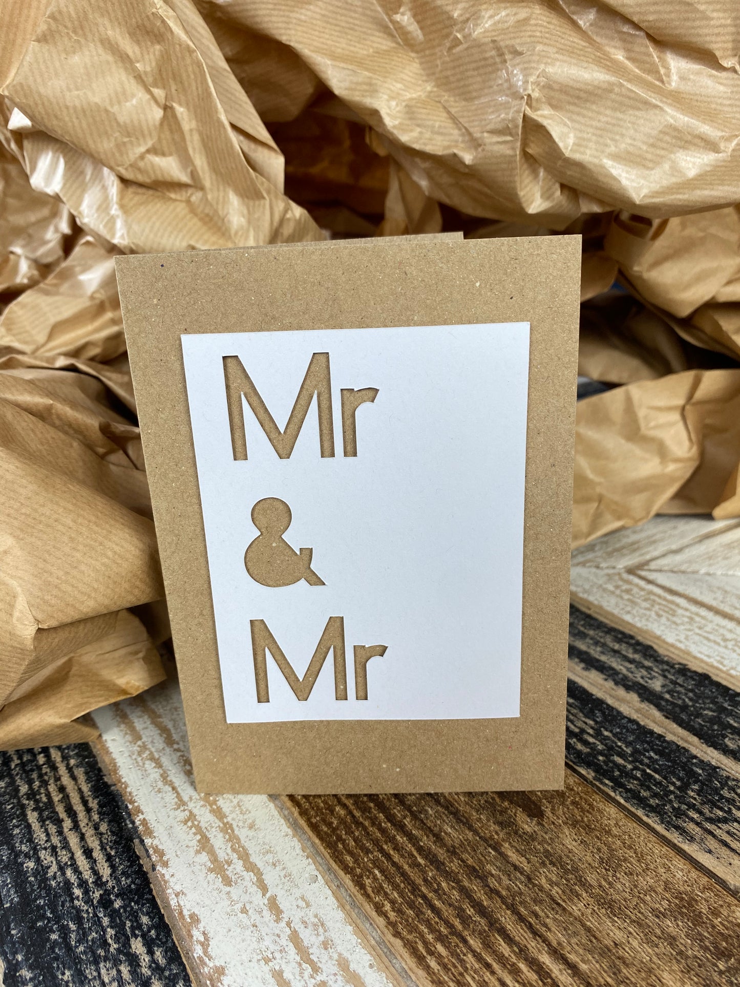 Personalised wedding card