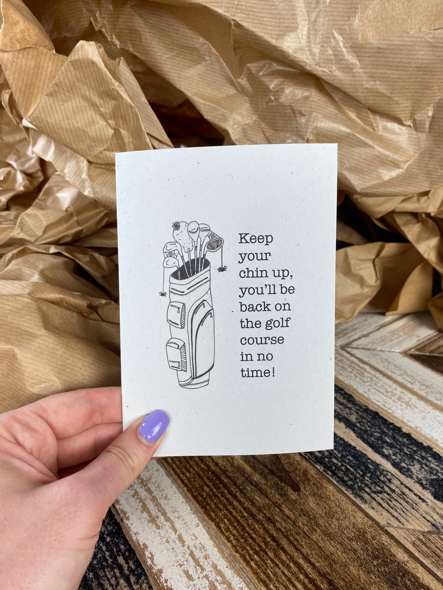 Golf - feel better card