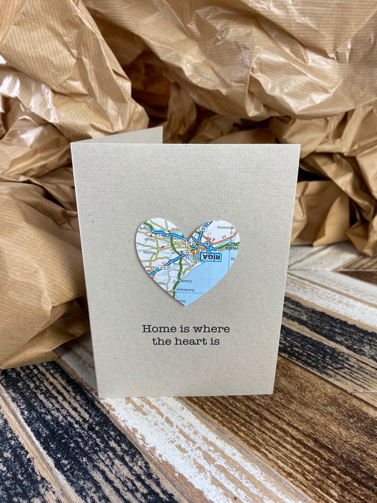 Home is where the heart is card