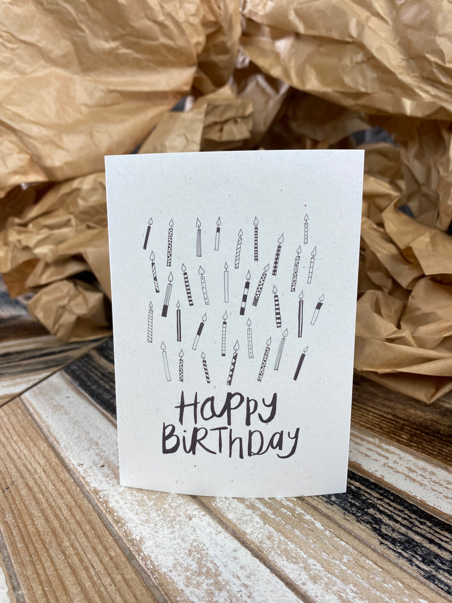 Birthday candles card