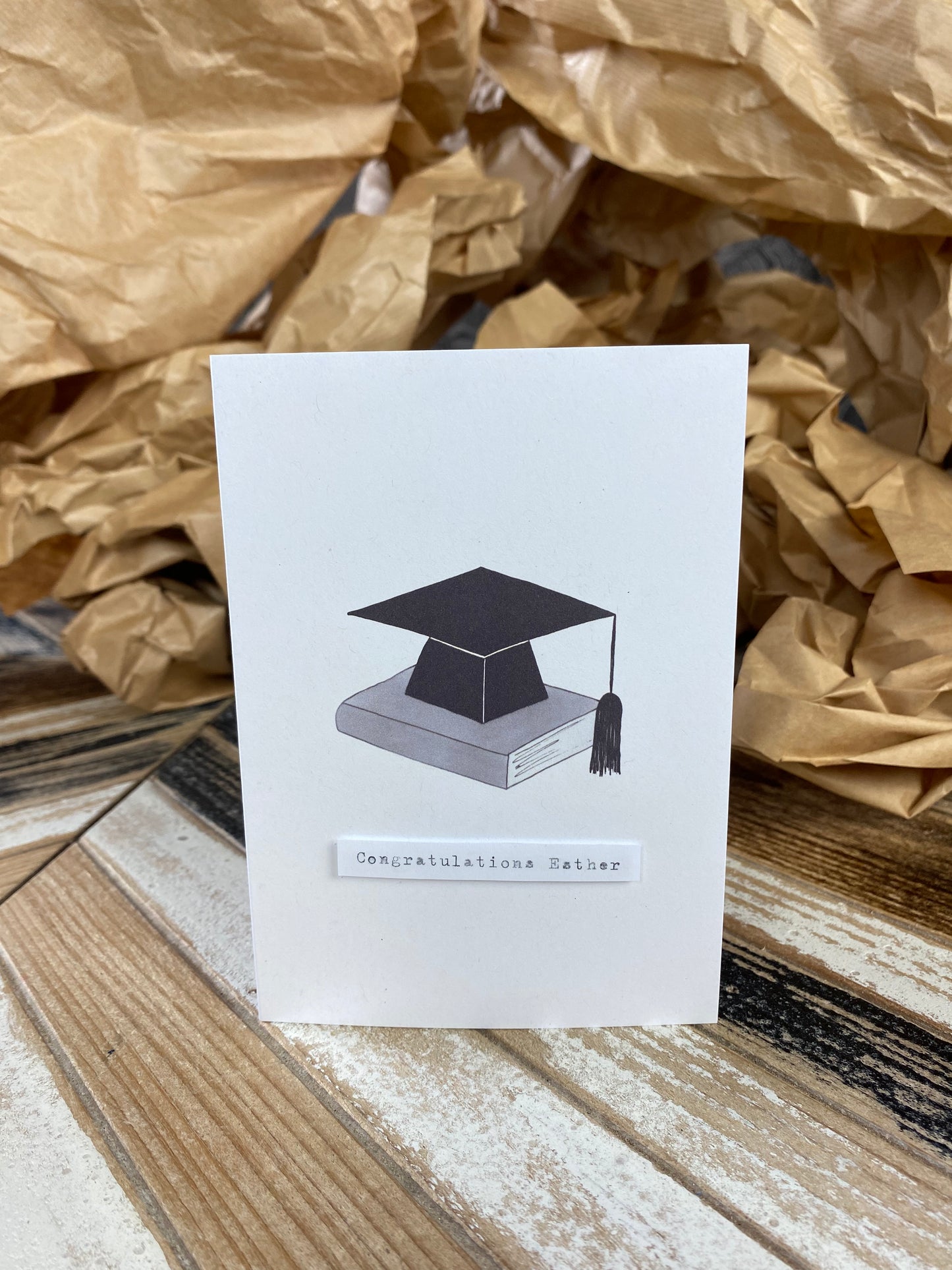 Personalised graduation cards