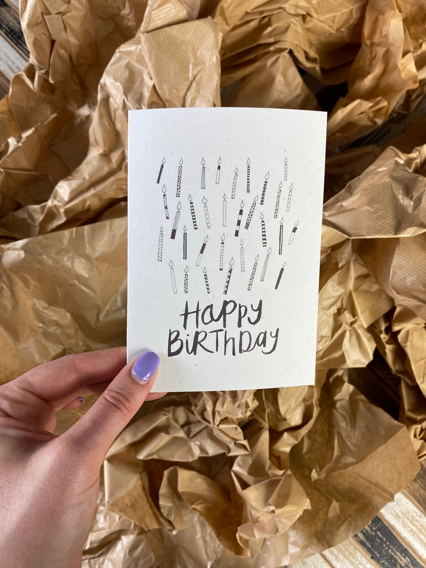 Birthday candles card