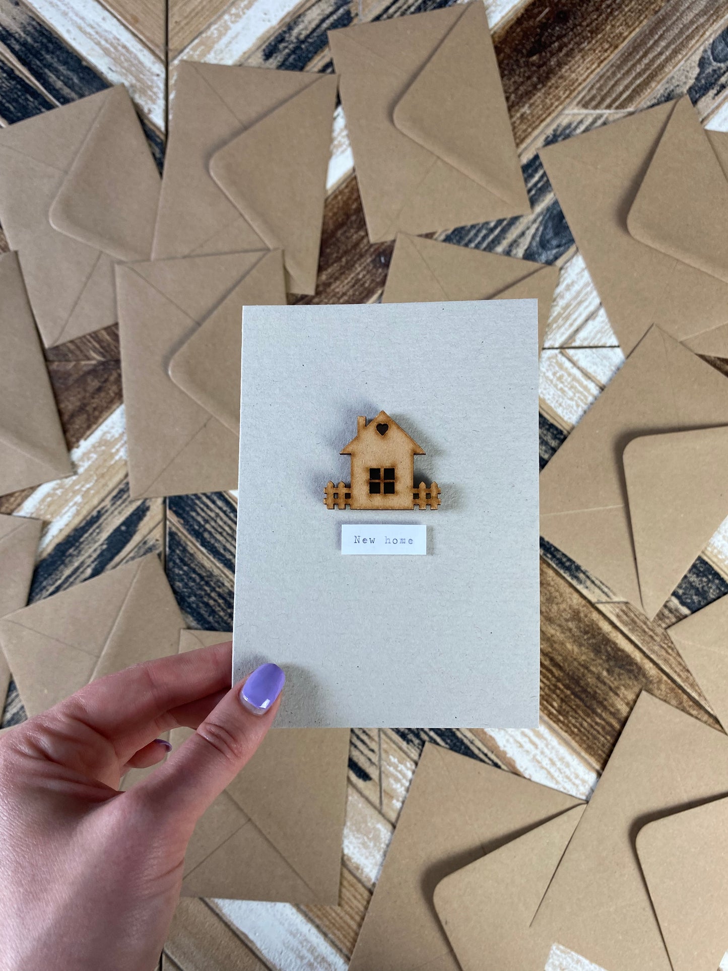 Personalised new home card