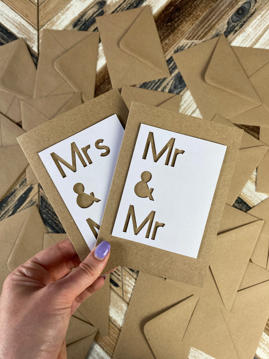 Personalised wedding card