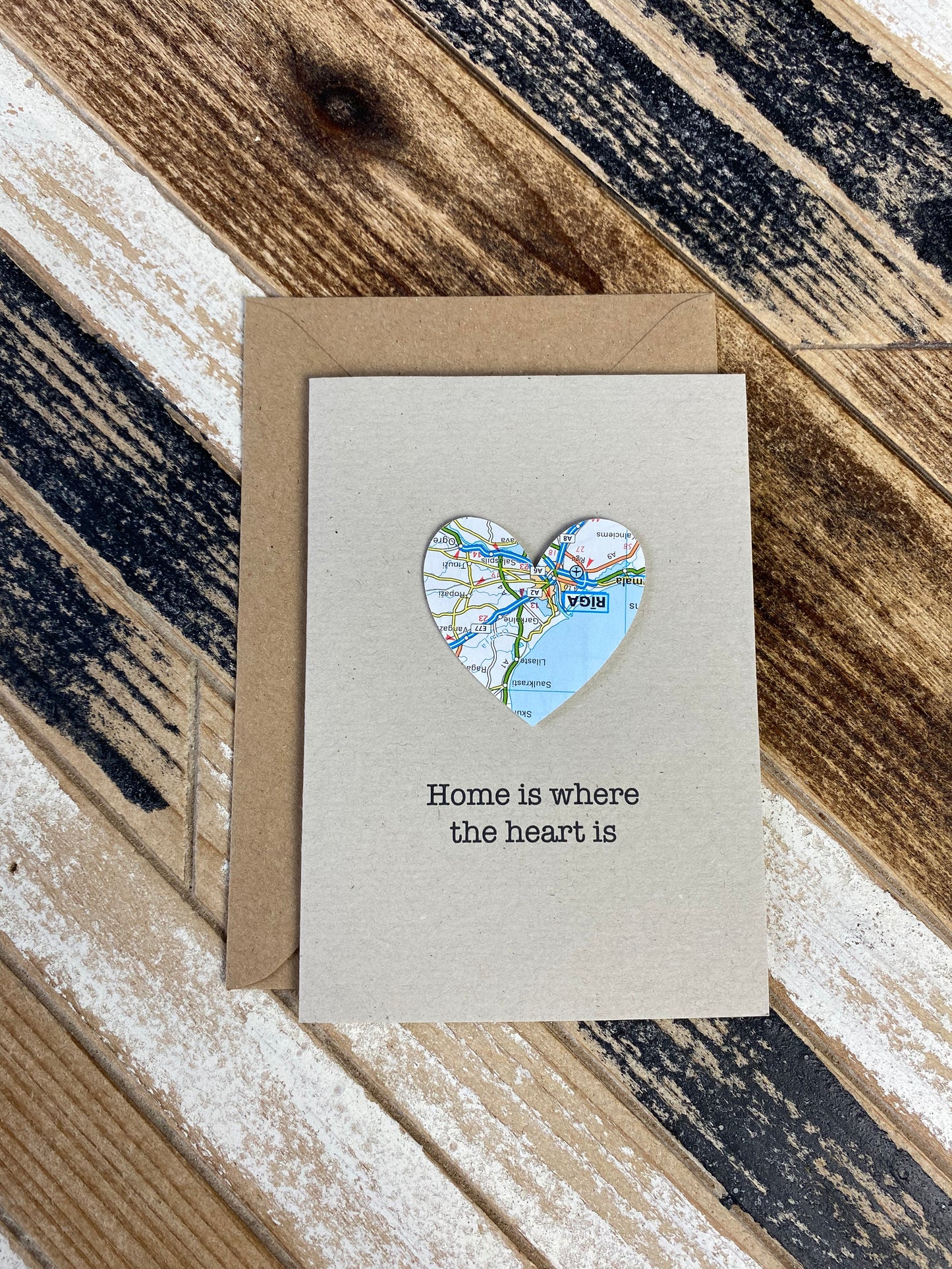 Home is where the heart is card