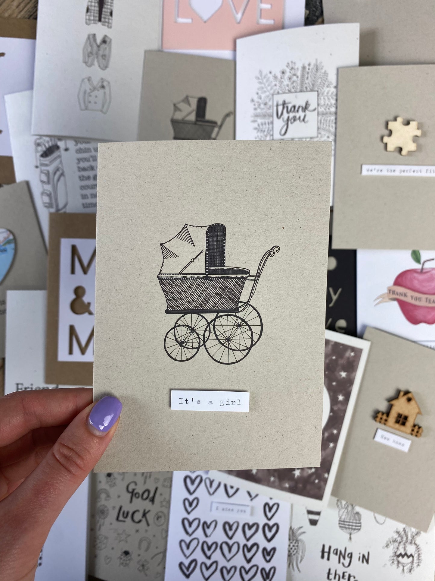 Personalised baby card