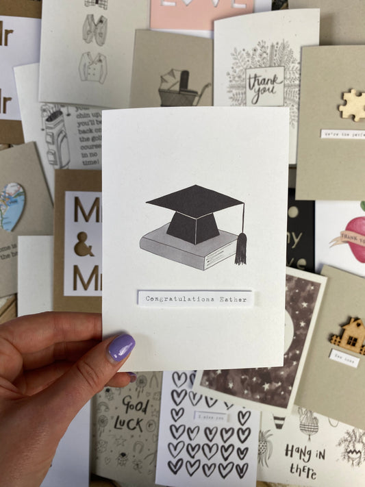 Personalised graduation cards