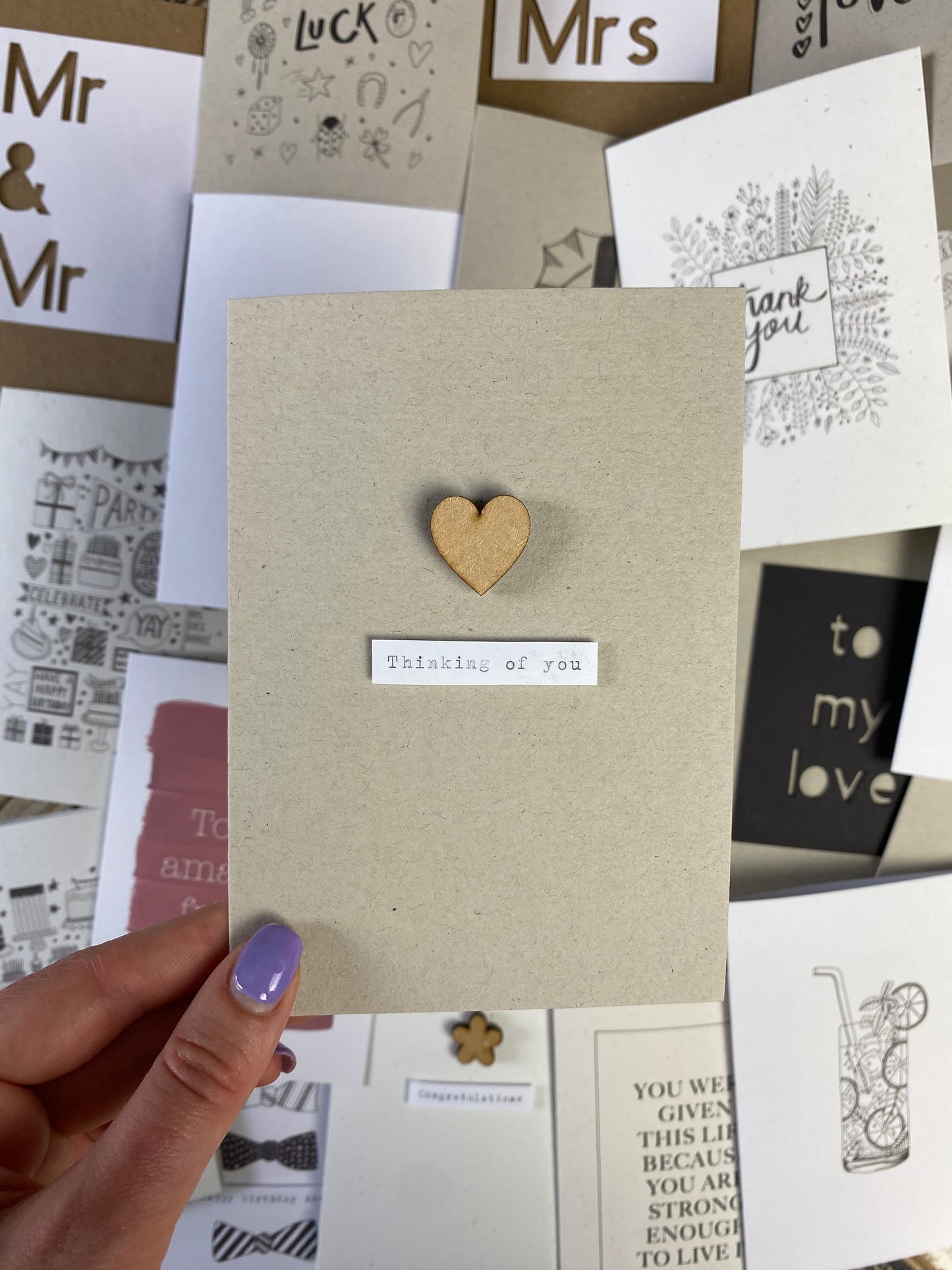 Personalised thinking of you card